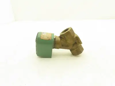 Asco AD12-25 Brass Solenoid Angle Valve 2-Way 1/2"NPT 120V  Lot of 2