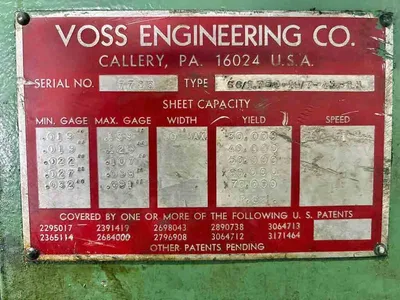 ROWE-VOSS 60" x 0.139" x 20,000 Cut to Length Line | Levy Recovery Group (2)