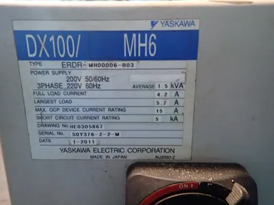 USED 2011 YASKAWA ELECTRIC MH6