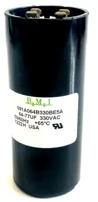 NEW BMI 64-77UF CAPACITOR 330VAC 50/60HZ 6477UF
