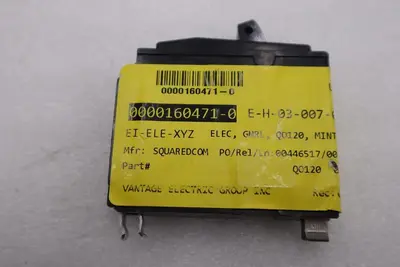 LOT OF 8 - Square D QO120 120/240V Plug-in Miniature Circuit Breaker STOCK G738A 785901400103