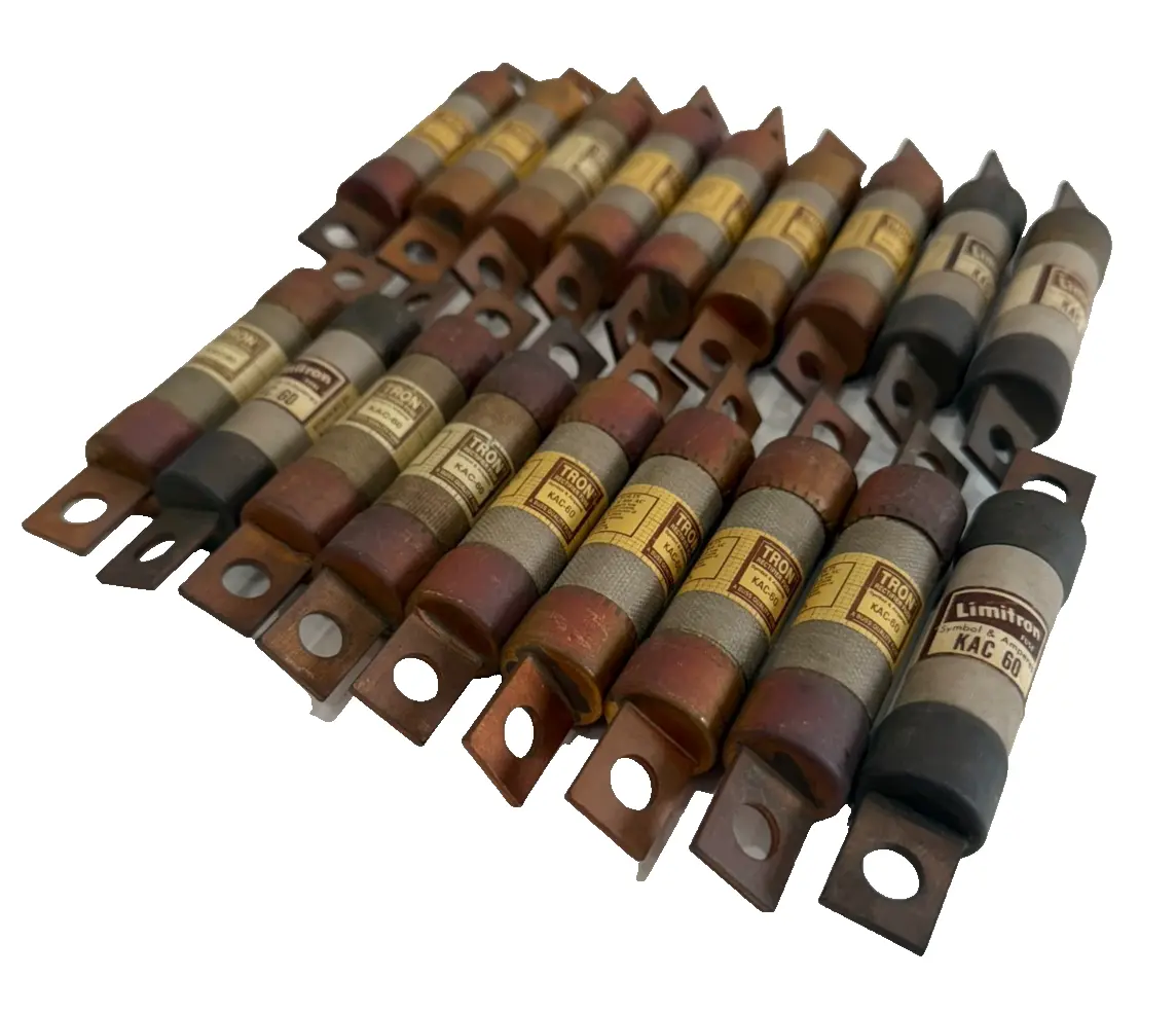 NEW LOT OF 18 BUSSMANN/TRON KAC-60 RECTIFIER FUSE KAC60