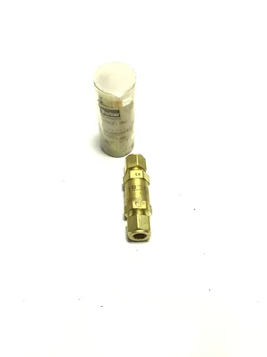 Parker Brass Check Valve 1 PSI Cracking Pressure 3000 PSI Max Hydraulic Pneumatic NOS