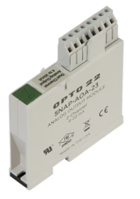 Opto 22 SNAP-AOA-23 SNAP 2-Ch 4-20 mA Current Loop Analog Output Module [Refurbished]