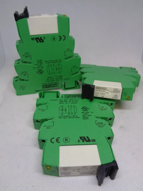 Used PHOENIX CONTACT PLC-BSC-24DC/21-21 Misc Electrical & Power Parts | BG Industrial Surplus #471755