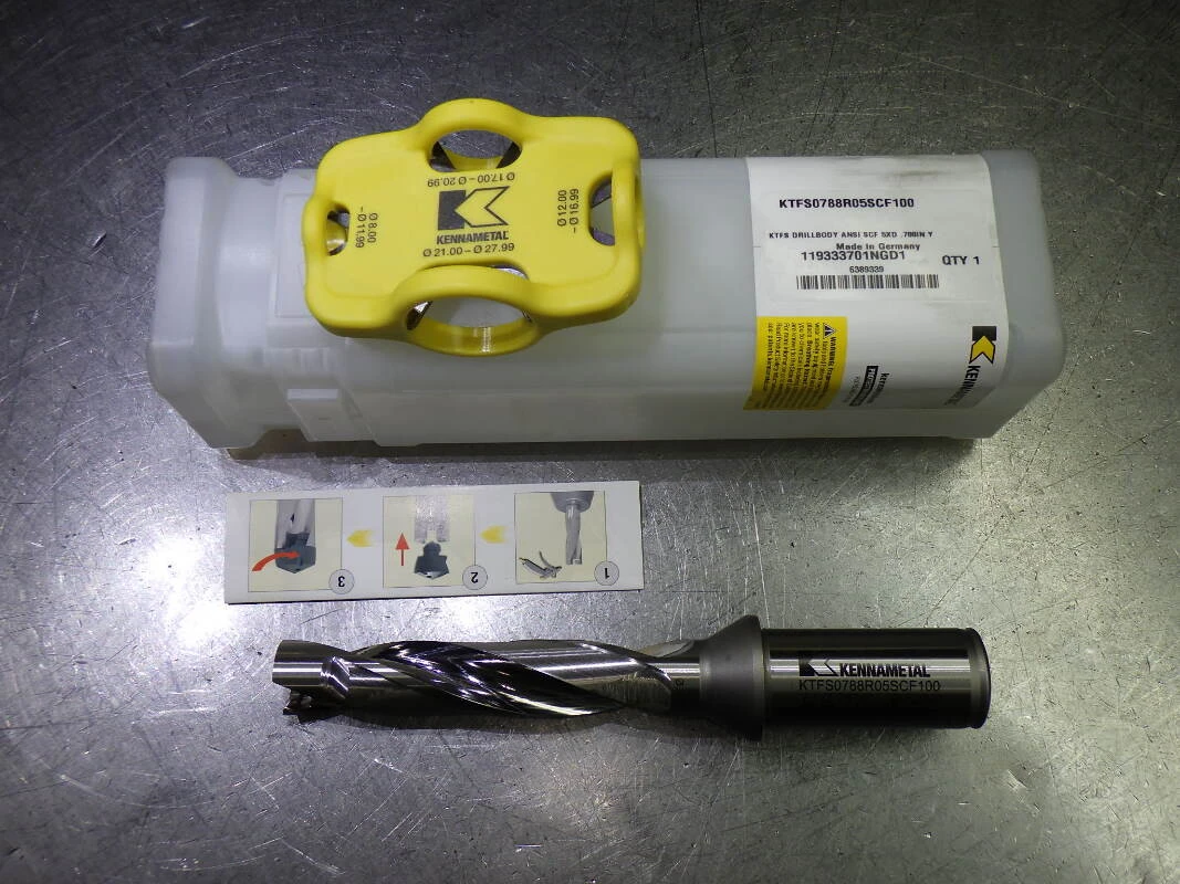 Kennametal .788" Coolant Thru 5xD Drill 1" Shank KTFS0788R05SCF100 (LOC2978D)