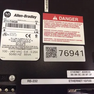 USED ALLEN BRADLEY 2711-T10C20 SER E