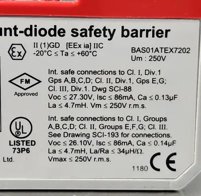 Measurement Technology MTL 796+ Shunt-Diode Safety Barrier. 3C-20