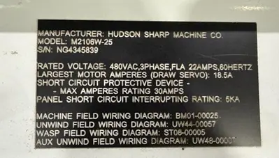 2021 HUDSON SHARP 2106WASP-25 Bag Machines, Wicketer | Mark One Machinery (3)
