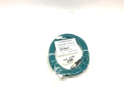 NEW COGNEX ETHERNET CABLE 5M A-CODED RJ45 TO M12 8-PIN