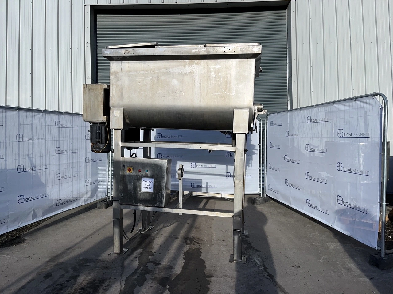 1800L Iozzelli S/S Twin U-Trough Mixer Model BL1800V