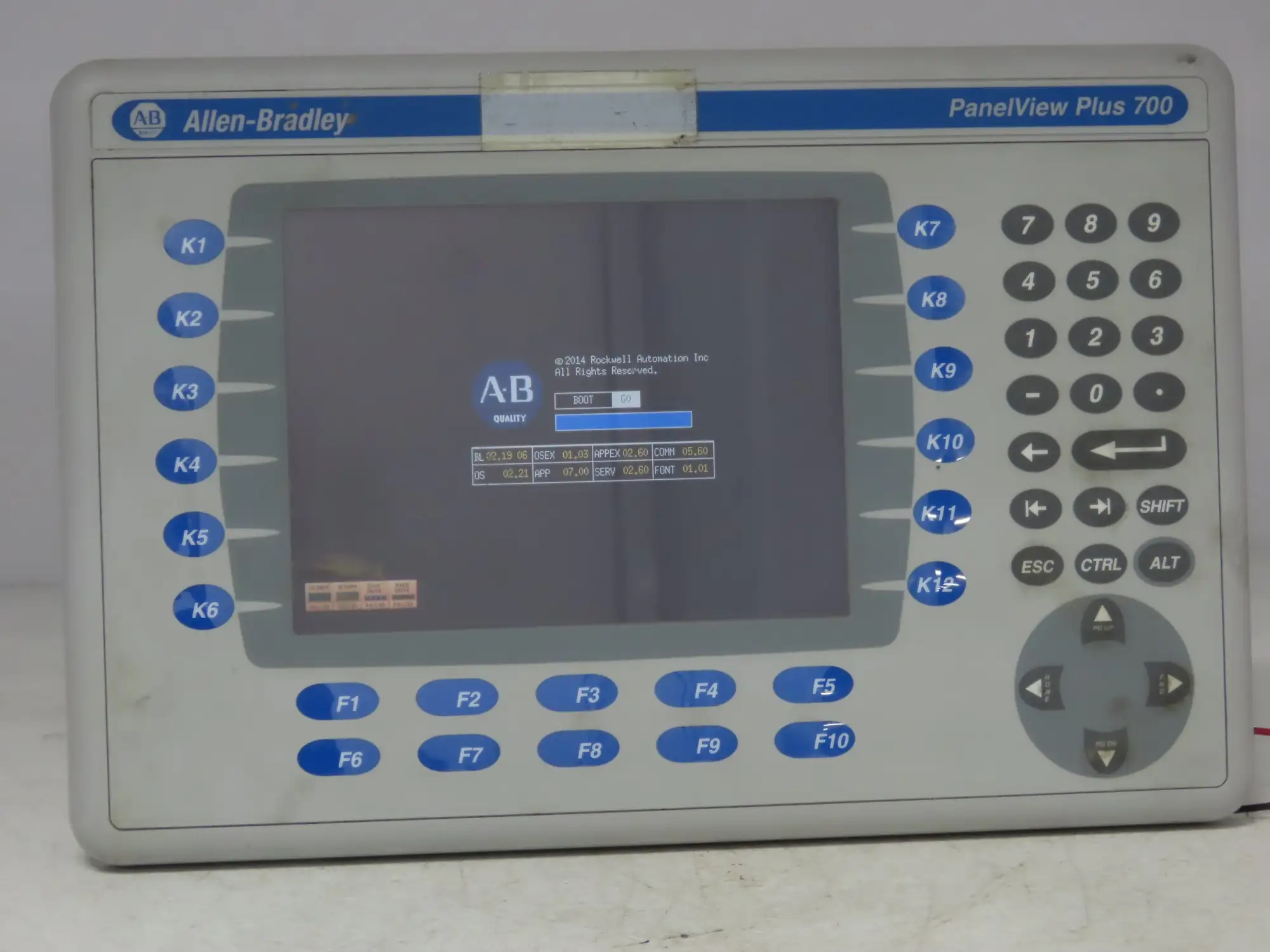 Allen Bradley 2711P-B7C4D8 HMI PanelView Plus 700 Operator Interface 24VDC