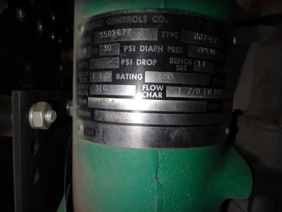 Fisher 1.5" 150 Class, 316 Stainless Threaded Control Valve