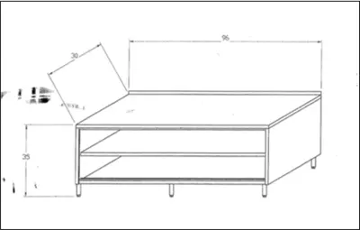 82-0204 Custom Stainless Steel Serving Cabinet with Sliding Doors