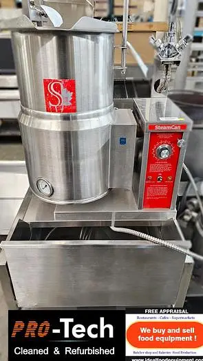 Steam Can 6 gallon tilting steam kettle with tap