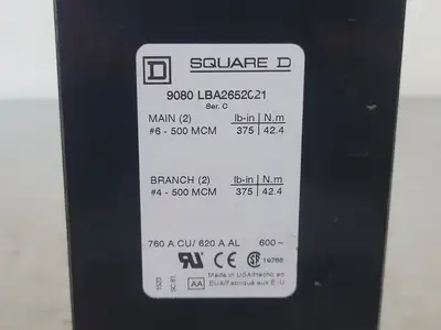 USED SQUARE D 9080 LBA2652021