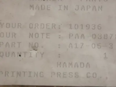 USED HAMADA A17-05-3