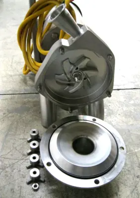 2-1/2" x 2" Fristam FPX732-140 Pump Baldor Super E 5 HP Motor w Disconnect Z54