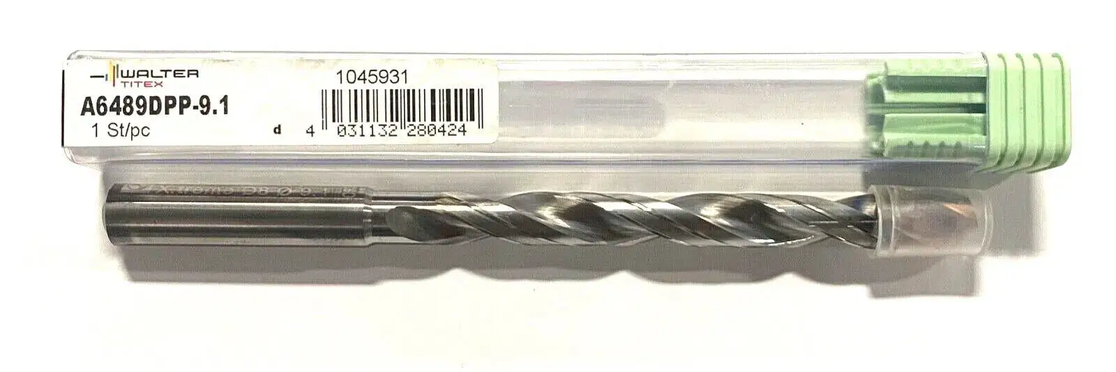 Walter-Titex 9.1mm Solid Carbide Drill Double Coating X-Treme D Point 140° 8xD