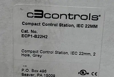 New | in-Stock C3 CONTROLS ECP1-B22H2 Electrical Boxes Ohio US | Surplus Asset Holdings #1238289