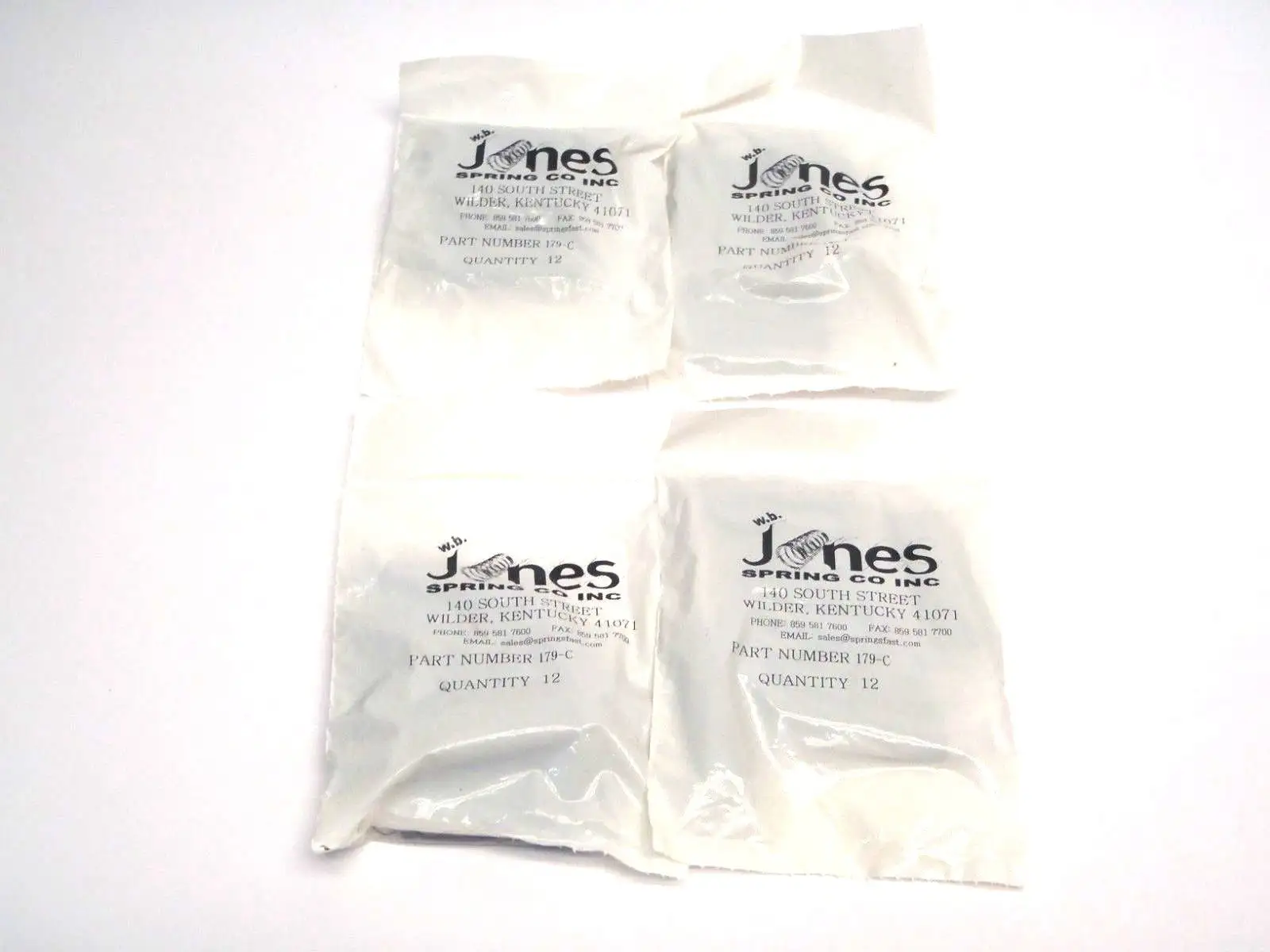 New | in-Stock W.B. Jones Extension Springs 0.343 OD, 0.025 Music Wire 12 Pa Misc Fasteners Michigan US | Maverick Industrial Sales #1396076