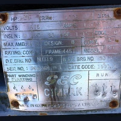 CIMPAK 150 HP Motor