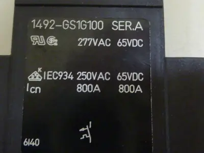 USED ALLEN BRADLEY 1492-GS1G100 SER A