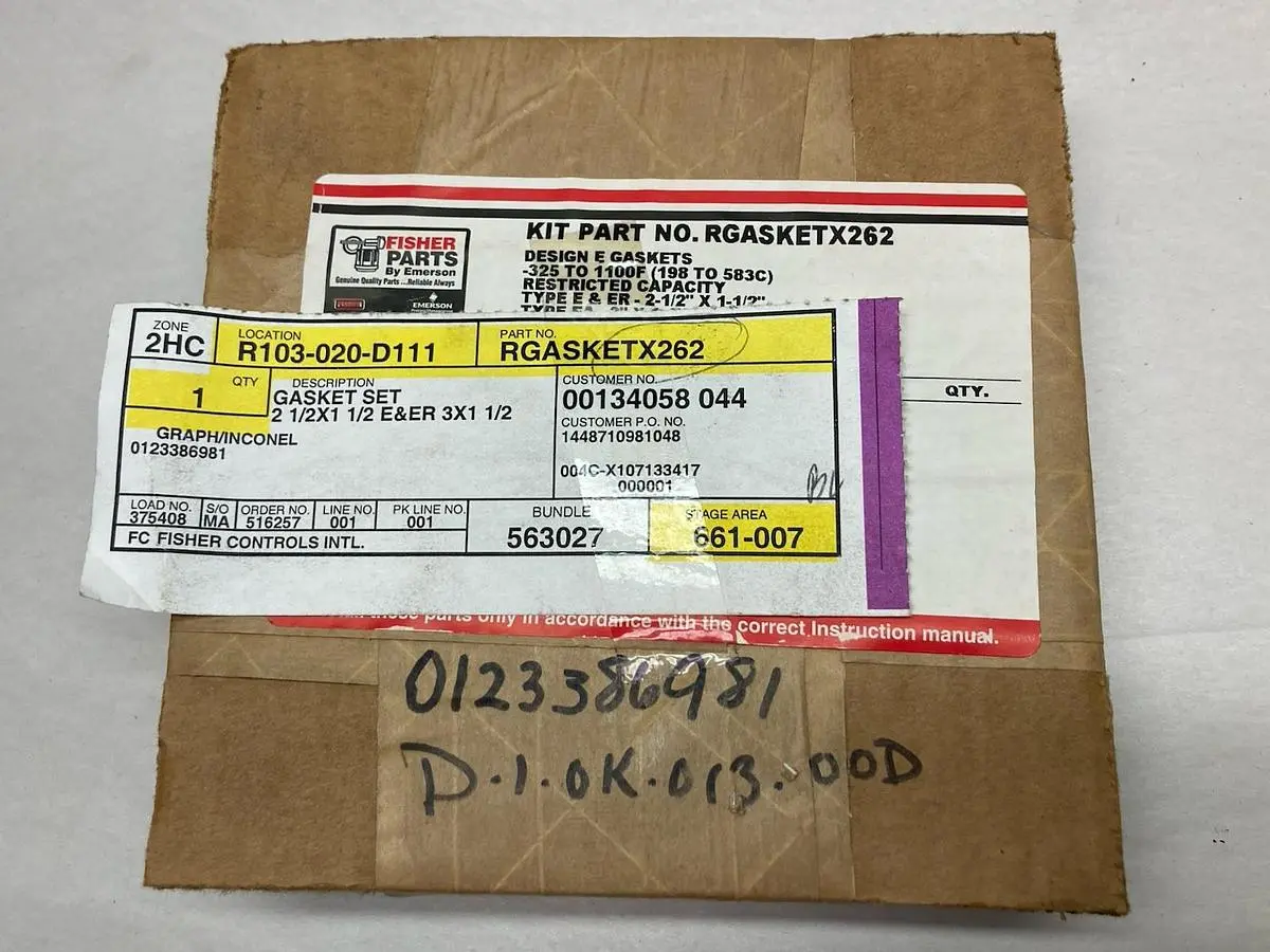 New | in-Stock FISHER RGASKETX162 Misc Electrical & Power Parts Ohio US | Surplus Asset Holdings #1237417