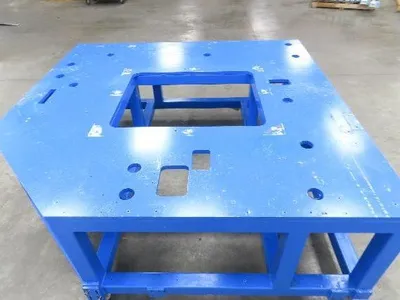 13/16" Steel Top Machine Base Welding Table Work Bench 73x71" 28-1/4"H