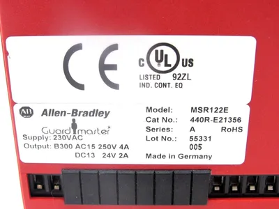 USED ALLEN BRADLEY MSR122E EXPANSION SAFETY RELAY 440R-E21356