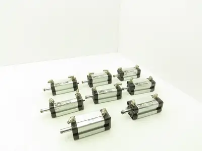 Pneumax 0734022602B Pneumatic Air Cylinder 32mm Bore 25mm stroke Lot of 8