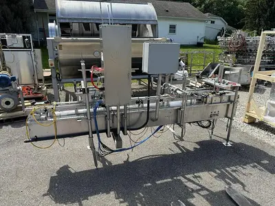 USED CINTROL GMC CUP, TUB AND TRAY FILLING AND LIDDING LINE FDS1500