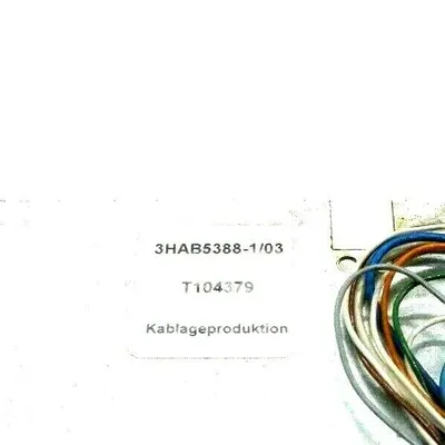 USED ABB 3HAB5388-1/03 CONNECTION PLATE W/CABLE 3HAB5388103