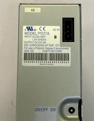 Used RUBYCON PD27A Miscellaneous Equipment (Electrical & Power) Ohio US | Surplus Asset Holdings #1425201