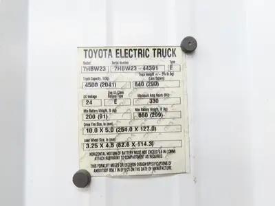 Toyota 7HBW23 Plastic Shroud Cover Set Removed From 7HBW23 Pallet Jack 4500 lb
