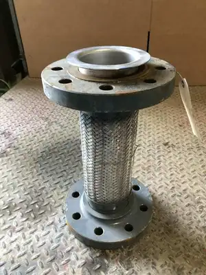 4″ X 17″ Flanged Braided Stainless Steel Flexible Hose / Expansion Joint