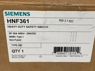 New | in-Stock SIEMENS HNF361 Circuit Breakers Ohio US | HGR 24 #1277758