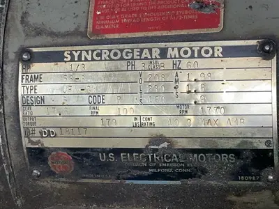 Used US ELECTRICAL UFNGW Motors (misc) Ohio US | HGR 24 #1453551