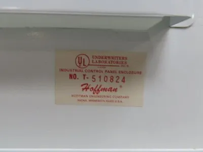 Hoffman A423610LP Electrical Enclosure 42x36x10" Backplate Wall Mount Type 12 13
