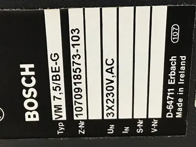 USED BOSCH T160-922 VM7.5/BE-G