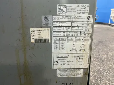 Used REX POWER MAGNETICS BA45HCA/Z Distribution Transformers Ohio US | HGR 24 #1186220