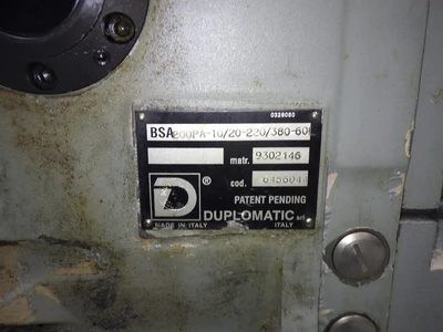 Duplomatic BSA 200 Hydraulic Bidirectional Horizontal Axis Tool Turret BSA200PA-10/20-220/380-60 (STK)