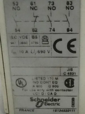 USED TELEMECANIQUE LADN31