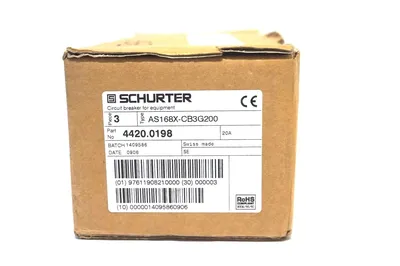 NEW SCHURTER AS168X-CB3G200