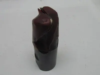 M3-2 2" Right Hand 2 Flute HSS 2"Cut End Mill 2" Straight Shank Radiused 5-3/4"L