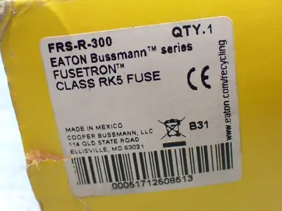 New | in-Stock EATON BUSSMANN FRSR300 Fuses Ohio US | HGR 24 #1020248