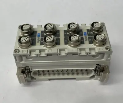 Used SMC Serial Interface Digital Input Unit (16), PNP, 8 x M12 PLC Processors Michigan US | Maverick Industrial Sales #1389165