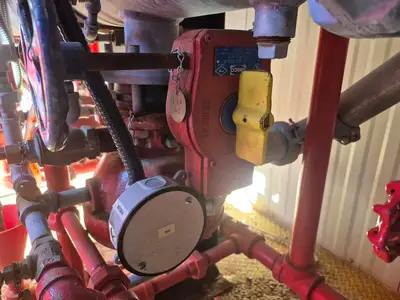 Containerized Foam Fire Suppression System w/ Deluge Valve, Potter Controls & Piping Manifold