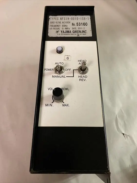 Used YAJIMA GIKEN NFSIH-0010-IS6-1 Vibratory Bowl Feeder Ohio US | Surplus Asset Holdings #1247116
