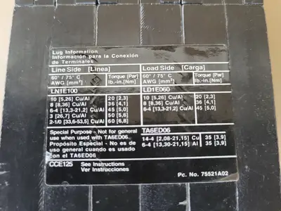 USED SIEMENS CED63A050